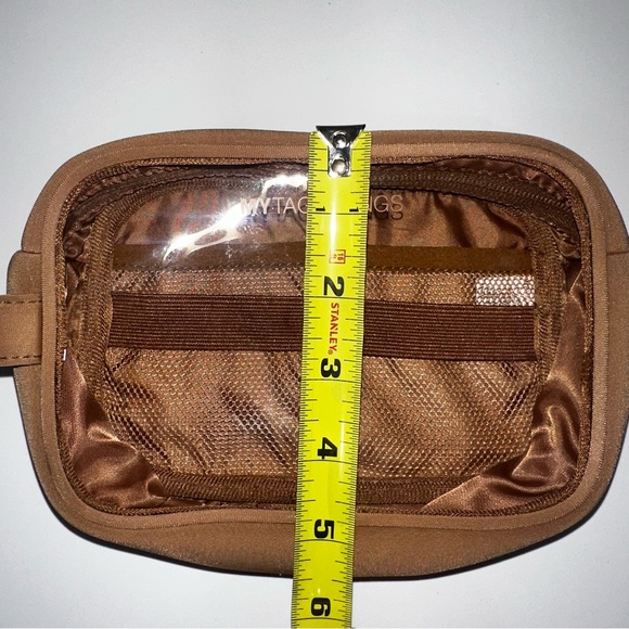 MYTAGALONGS Neoprene Organizer Pouch - Toiletry & Tech Bag - Camel/Tan - Picture 8 of 8
